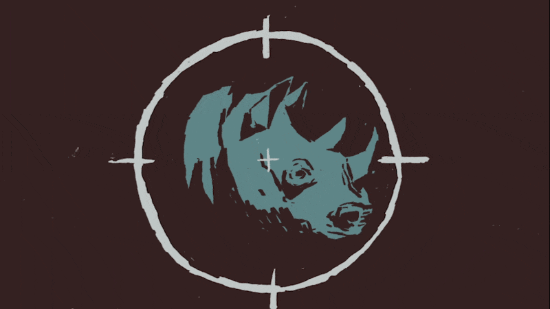 Rhino animation from our WWF illegal trade animation